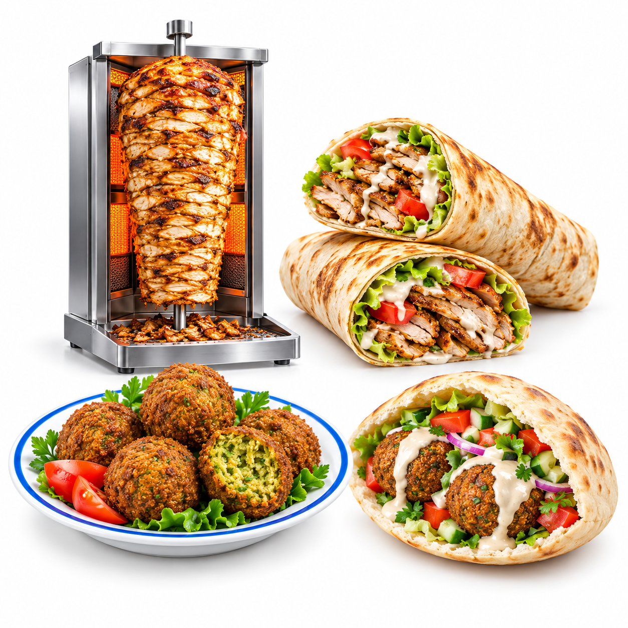 شاورما وفلافل
